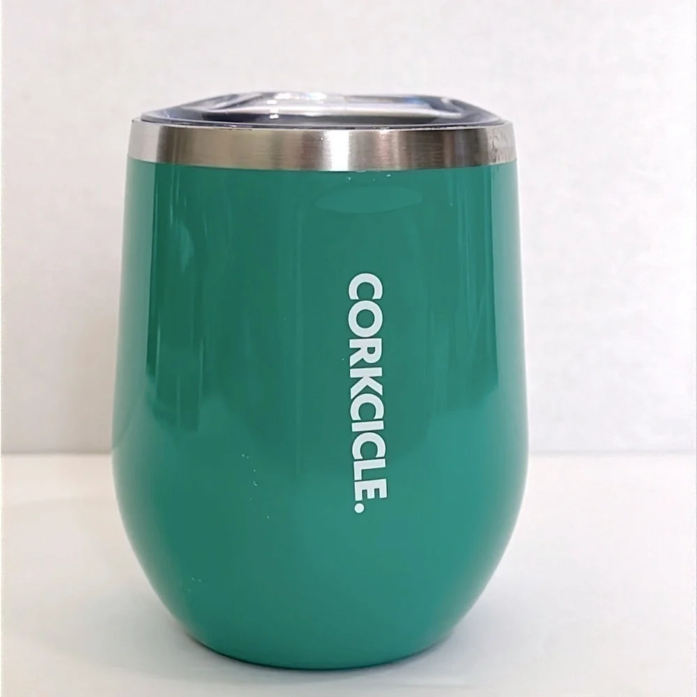Corkcicle Stemless Rosemary Beach Turquoise Tumbler - 12 oz. BRAND NEW